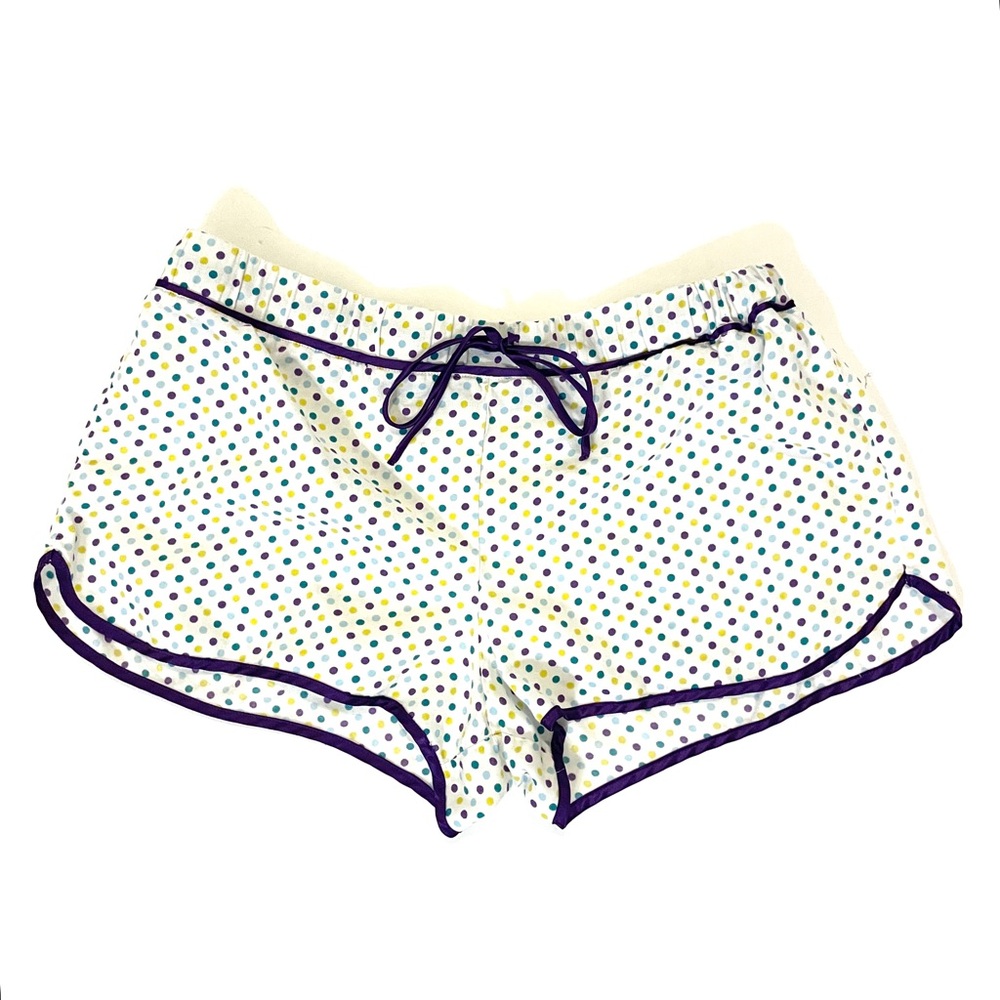 Victoria's Secret White Polka Dot Lounge Shorts